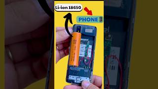 DIY Phone Battery Hack Using 18650…It Actually Works!? #phoneHack #18650battery #shorts