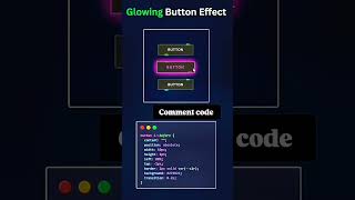 Glowing Button Effect #coding #webdevelopment #webdesign #programming #html #2025 #csseffect