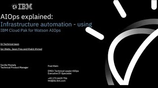 AIOps explained: Infrastructure automation using IBM Cloud Pak for Watson AIOps