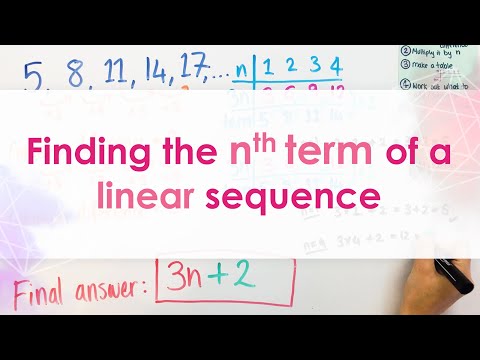 Finding the nth term of a linear sequence