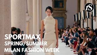 SPORTMAX | Spring Summer | Milan Fashion Week MFW | tooStylish Fashion Show Runway Review [4K]
