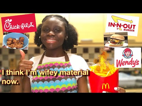 British girl RE-CREATES AMERICAN FAST FOOD (watch if your BORED)