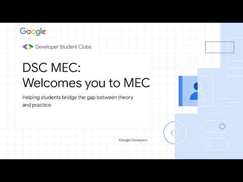 Intro to Developer Student Club MEC | DSC MEC | ORIENTATION