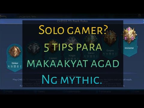 #mobilelegend #roadtomythic #tipstorankgame  5 TIPS PARA TUMAAS AGAD ANG RANK SA MOBILE LEGEND