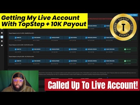 Getting Called Up To Live Account With TopStep! | Growing My Account To 250K? | (10K Payout)
