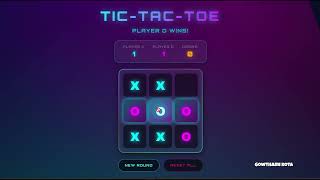🎮Tic Tac Toe (Responsive) Game | HTML CSS JavaScript Project Demo