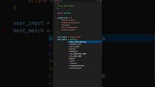 How to find the closest match in a List #coding #learning #shorts