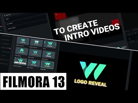 HOW TO ANIMATE YOUR LOGO AND CREATE YOUTUBE INTROS WITHOUT EDITING IN FILMORA 13?