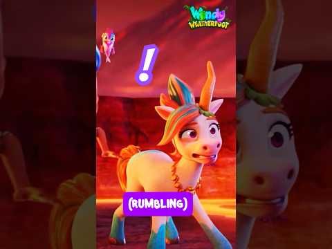 Windy Jumps Lava on a Volcano Adventure! | Windy Weatherfoot | Cartoon for Kids