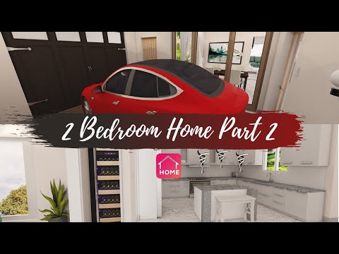 Garage and Kitchen | 2 Bedroom Interior Plan | Part 2