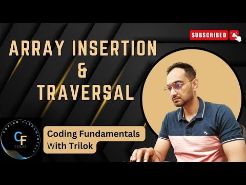 Array Insertion and Traversal in Java Coding Example || Coding Fundamentals with Trilok