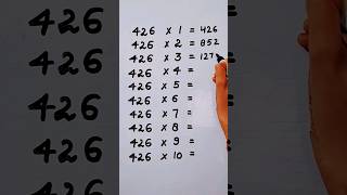 Write the Table of 426 in 18 second only..#maths #mathshack #mathematicks ‎@study_care0 