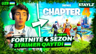 🌴FORTNITE 4 CHAPTER - O'ZBEKCHA STRIMER LETSPLAY | STAYLzy #1