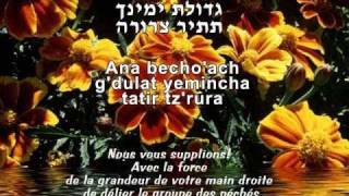 ana becoah, Prière Ana Bekoach avec paroles et explications en français