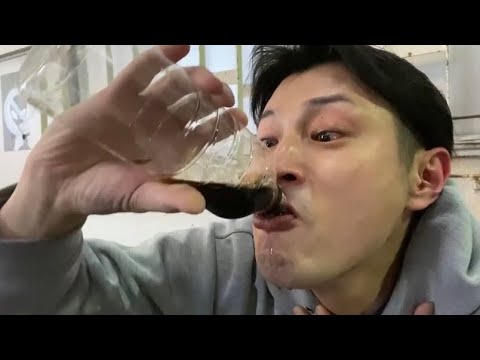 【全力コーヒー一気飲み】