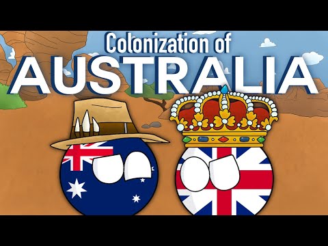 The Land Down Under | The Colonization of Australia In Country Balls