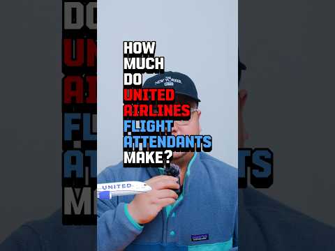 🧳 How much do United Flight Attendants make? #unitedairlines #flightattendant #jobsearch #salary