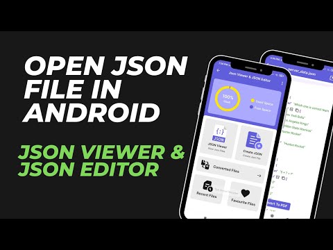 How to Open JSON File in Android Phone | How to Read JSON file in Android |JSON File Converter