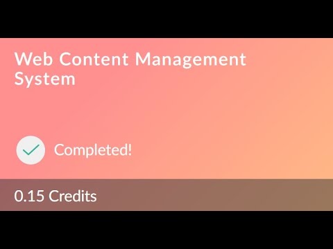 Web Content Management System (0.15 Credits) || Fresco Play
