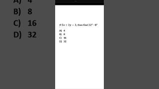 can you do this tricky exponent question #exponents #simplification #mathstricks#algebra