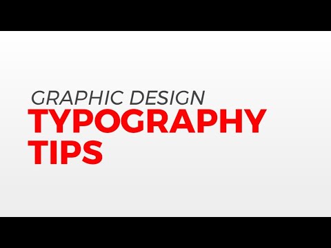 GRAPHIC DESIGN TYPOGRAPHY TIPS