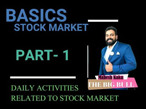 Basics of Stock Market - Part 1 |maheshkaku|Bigbull