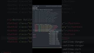How to create button outline in bootstrap #bootstrap #outline #button #shorts