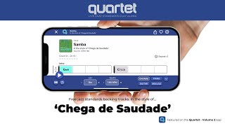 'Chega de Saudade' – jazz backing track from the Quartet app #jazzstandards