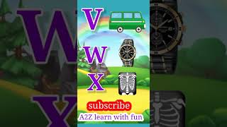learn english alphabets |abcd | a2z learn with fun | #abcd #shorts #aforapple