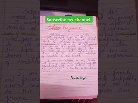 #acknowledgement for assignment #music