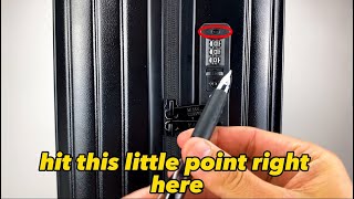 TSA approved built-in zipper luggage lock | Miami Carry On