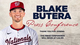 Blake Butera Introductory Press Conference | Washington Nationals | Manager