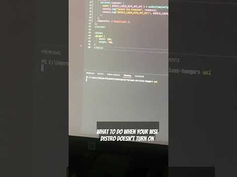 How to fix your WSL Distro not turning on #code #wsl #linux #windows #programming #webdevelopment