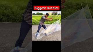 I CREATED WORLD LARGEST SOAP BUBBLE 🫧 #shorts #experiment