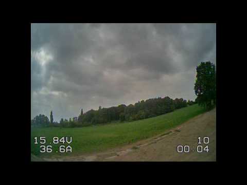 Drone crash.
