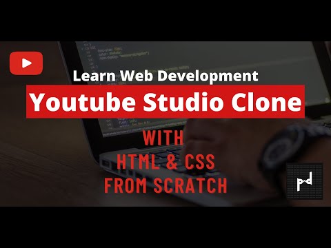 Youtube Studio Dashboard Clone | Learn Web Development | PaandaCode Dev