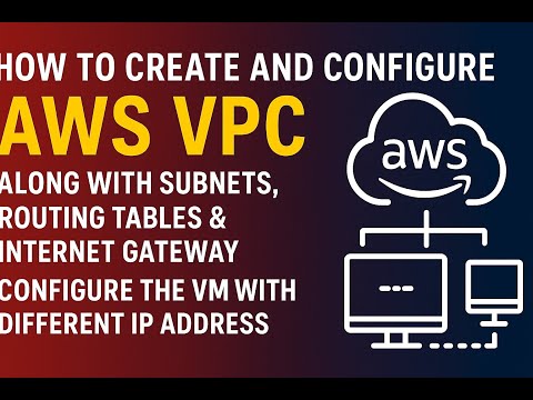 How to Create and Configure VPC Along with Subnes,Routing Tables & Internet Gateway and configure th