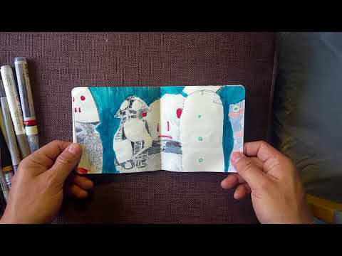 Скетчбук 2018 маленький зеленый блокнот Sketchbook 2018 Small Green