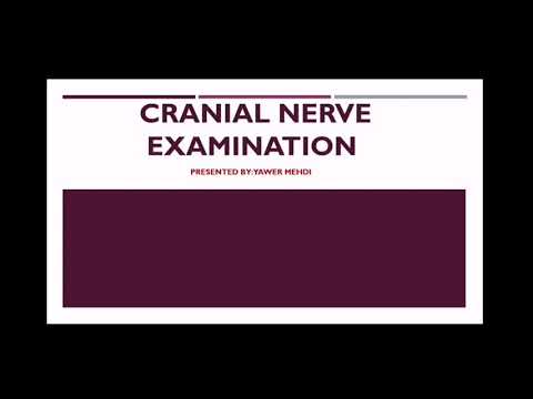 Cranial nerve examination ( PART 1)