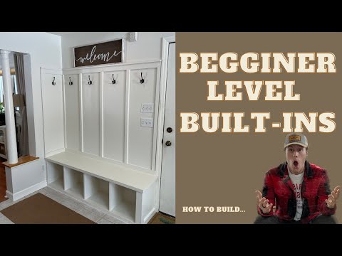 How to Build a Mud Room Built-in