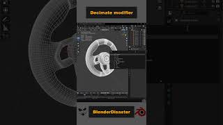 Optimize 3D Models with Blender's Decimate Tool #blender3dmodeling #blender3d