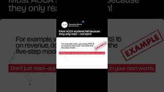 Stop Reading ACCA Books Wrong — Do THIS Instead! 📌 #ACCA #StudySmart #IFRS15 #BPP #educationbench