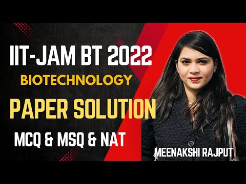 Target IIT-JAM 2025 | IIT-JAM Biotechnology 2022 PYQs Solution  | Meenakshi Rajput