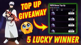 Free Fire Top up Bonus Giveaway | 5 lucky winner | #topup #freefire #zaeemgaming #giveaway