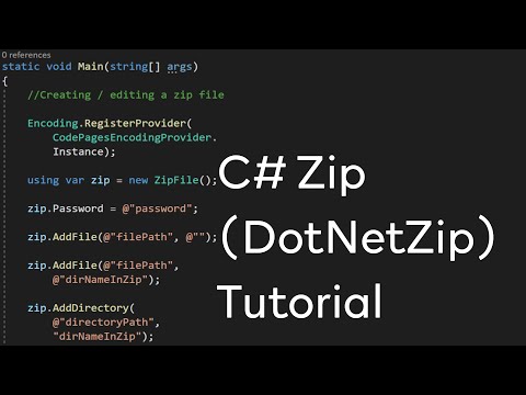 C# - Zip (DotNetZip) Tutorial [2/2] #shorts