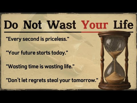 Don't Waste Your Life | Learn English Through Motivation 🔥 Listening Practice | Slow English Podcast