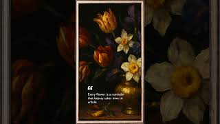 Turn Your TV into Vintage Art 🌸 | Floral Oil Painting for TV