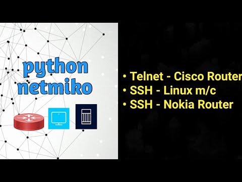 Python Netmiko SSH router |  Network Device login Hands-on