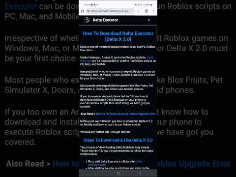 How roblox delta executor download New 2024