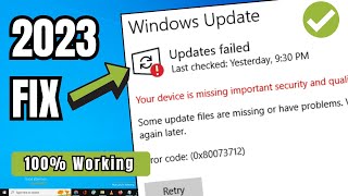 FIX "Your Device is Missing Important Security and Quality Fixes" Windows 10/11